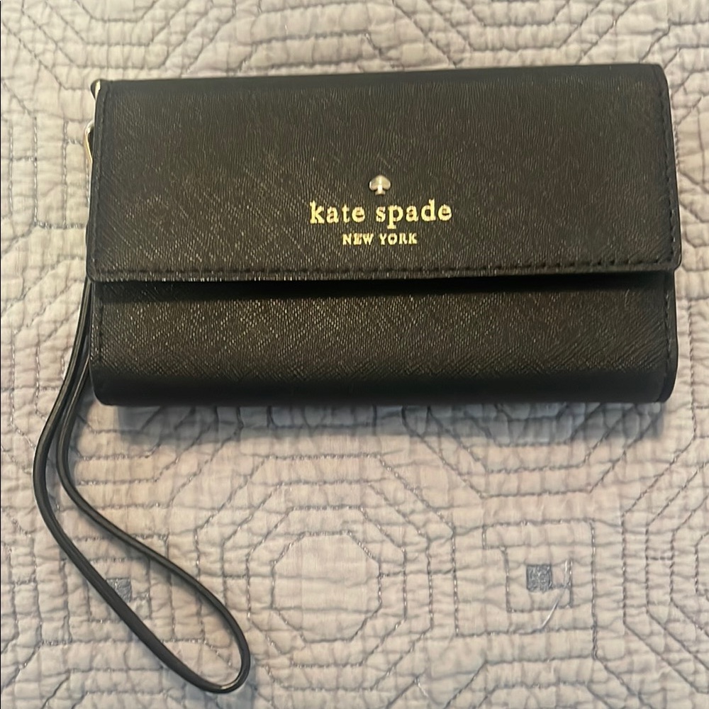 Kate Spade Black Wristlet Wallet